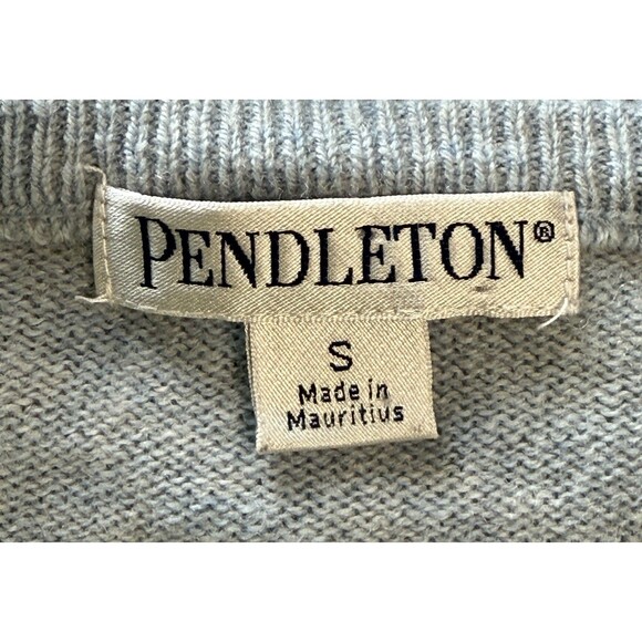 Pendleton Women’s 100% Lambswool Blue Cardigan Quiet Luxury Minimalist Classic S - Picture 5 of 8